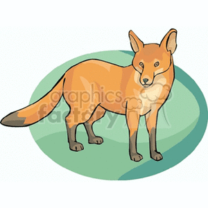 redfox clipart. Royalty-free image # 129029