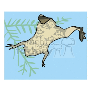 clipart - Jumping frog.