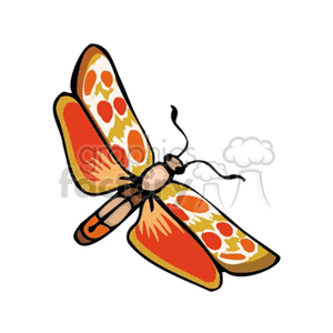 butterfly with tan and orange wings clipart. Royalty-free image # 130808