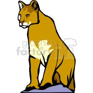 cougar clipart. Royalty-free image # 130940