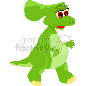 green cartoon dinosaur  clipart. Royalty-free image # 131553