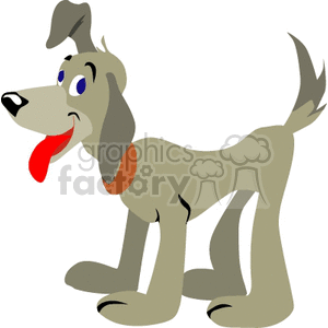   dog dogs animals canine canines puppy puppies  dog-021.gif Clip Art Animals Dogs funny cartoon brown silly happy