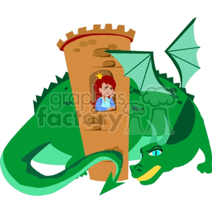 princess in castle clipart. Commercial use image # 132027