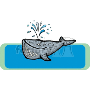 blue whale clipart. Commercial use image # 132723