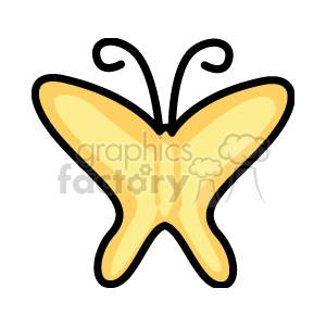 yellow butterfly animation. Royalty-free animation # 132879