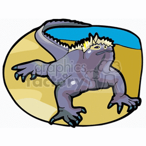 iguana clipart. Royalty-free image # 133138