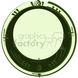 Golf circle border clipart. Commercial use image # 133831