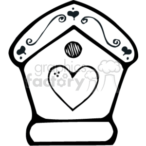 tiny bird house clipart. Commercial use image # 134507