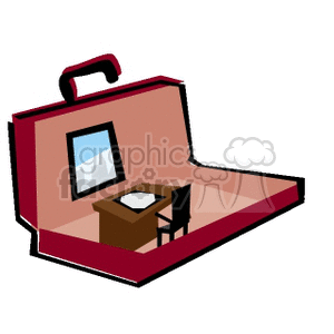   briefcase briefcases desk office work business corporations  0627OFFICE.gif Clip Art Business 