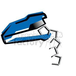 Blue Stapler clipart. Commercial use image # 134528