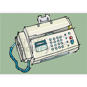   fax data digital computer computers faxes machine machines  faxmachine2.gif Clip Art Business 