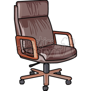   chair chairs business office recliner leather  POF0104.gif Clip Art Business Furniture 