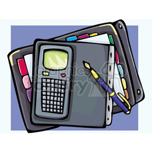 notebookcalculator clipart. Commercial use image # 136509
