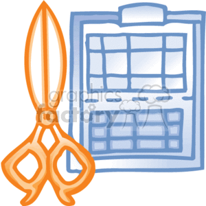  business office supplies work scissor scissors calculator calendar schedule   bc_039 Clip Art Business Supplies 