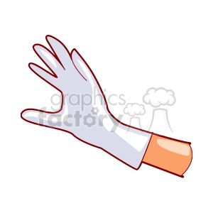   white rubber gloves glove clothing clothes Clip Art Clothing 