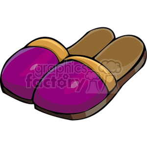 purple slippers clipart. Royalty-free icon # 138293