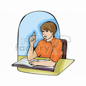 schooler clipart. Royalty-free image # 139604