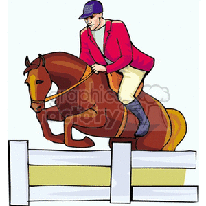 Equestrian course clipart. Commercial use image # 139825