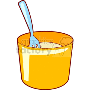  food bowl bowls cup cups fork forks  cup800.gif Clip Art Food-Drink 