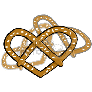  pretzel pretzels junkfood food  PRETZELS01.gif Clip Art Food-Drink Bakery 