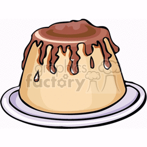 Fudge iced cake clipart. Royalty-free image # 141330