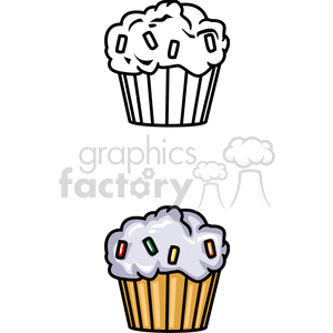 Cupcake clipart. Royalty-free image # 141541