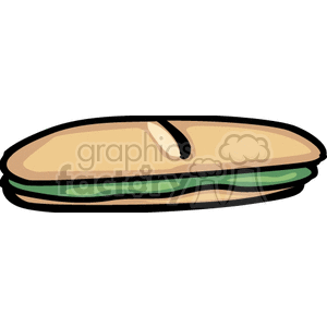 Submarine sandwich clipart. Commercial use image # 141549