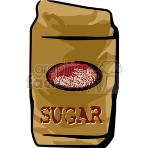 sugar bag bags food cooking  BFO0131.gif Clip Art Food-Drink Commercial 