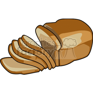   sliced bread slices slice food loaf loafs  PFO0102.gif Clip Art Food-Drink Commercial sliced wheat