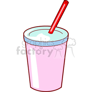 pink cup clipart. Commercial use image # 141731