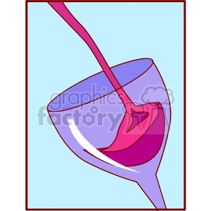   beverage beverages drink drinks wine glass champagne  wine702.gif Clip Art Food-Drink Drinks 
