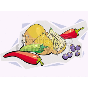   vegetable vegetables food healthy pepper peppers  vegetable7.gif Clip Art Food-Drink Vegetables 