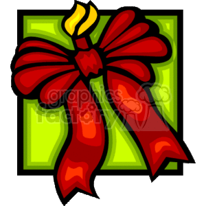 Red Decorative Christmas Bow clipart. Royalty-free image # 142923