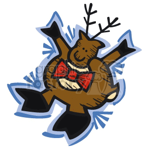 cartoon reindeer clipart. Royalty-free image # 143491