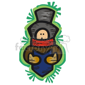 caroler clipart. Commercial use image # 143499