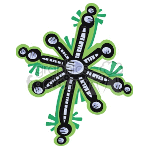 cartoon snowflake clipart. Commercial use image # 143533