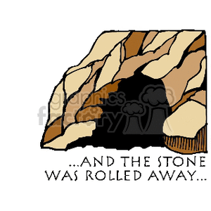   tomb cave caves mountain easter  EASTERTOMB.gif Clip Art Holidays Easter 