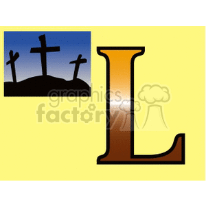 Three Religeous Easter Crosses clipart. Royalty-free image # 144220