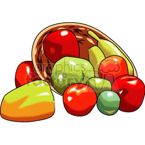 food-basket clipart. Commercial use image # 145064