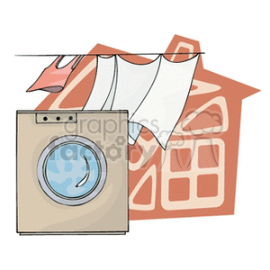 washingmachine clipart. Royalty-free icon # 146800
