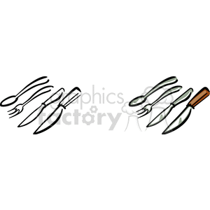 silverware clipart. Royalty-free image # 147760