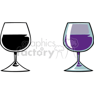 wine glass cup cups  PHK0152.gif Clip Art Household Kitchen party