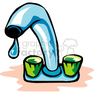   faucet faucets kitchen water sink sinks  water-faucet.gif Clip Art Household Kitchen 