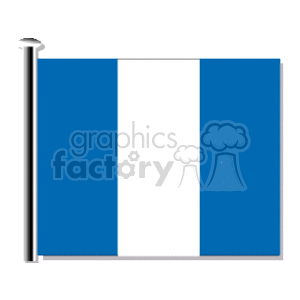 Guatemala Flagpole embossed clipart. Commercial use image # 148446