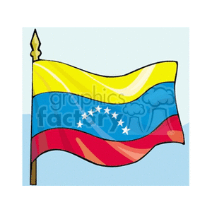 venezuela flag blue background clipart. Commercial use image # 148807