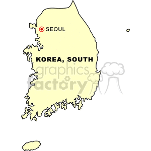 mapkorea,south clipart. Commercial use image # 149021