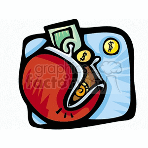 pursemoney clipart. Commercial use image # 149956