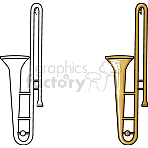  music instruments horn horns trombone trombones  BMT0112.gif Clip Art Music 