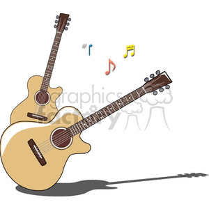 Two guitars clipart. Royalty-free image # 150024