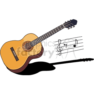   music instruments guitar guitars acoustic treble clef  classicguitar.gif Clip Art Music 